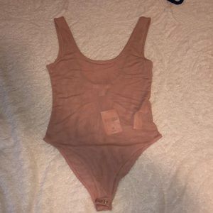 Mauve mesh body suit